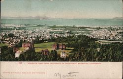 Birdseye View From University of California Berkeley, CA Postcard Postcard Postcard