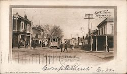 Scene on Castro Street. Greetings from Hayward, Calif. California Postcard Postcard Postcard