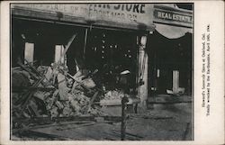 Howard's Souvenir Store Totally Wrecked by Earthquake - April 18, 1906 Oakland, CA Postcard Postcard Postcard