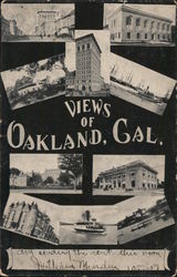 Views of Oakland, Cal. Postcard