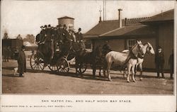 Half Moon Bay Stage Postcard