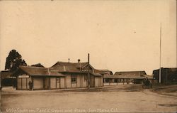 Southern Pacific Depot and Plaza Postcard