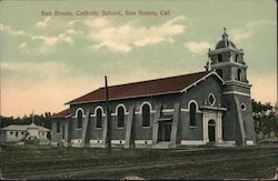 Catholic School Building Postcard