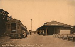 Southern Pacific Depot Redwood City, CA Postcard Postcard Postcard