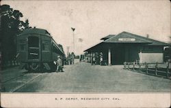 S.P. Depot Redwood City, CA Postcard Postcard Postcard