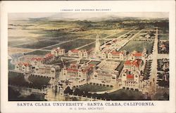 Santa Clara University California Postcard Postcard Postcard