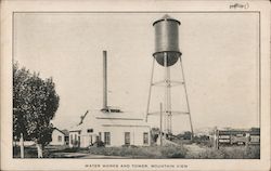 Water Works and Tower Postcard