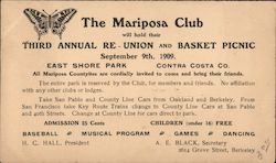 The Mariposa Club Correspondence Card Postcard