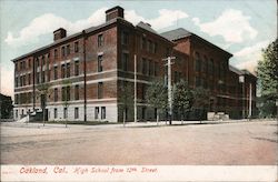 High School from 12th Street Postcard