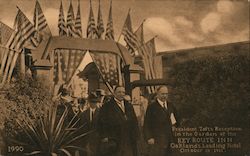 President Taft's Reception in the Garden of the Key Route Inn Oakland, CA Postcard Postcard Postcard