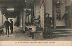 A Typical Scene in the Chinese Quarter Postcard