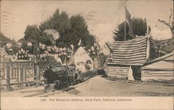 The Miniature Railway, Idora Park Postcard