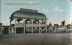 Automobile Race Track, Idora Park Oakland, CA Postcard Postcard Postcard