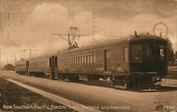 New Southern Pacific Electric Train, Oakland and Alameda Postcard