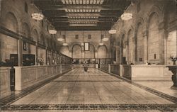 LObby of Central Bank's Head Office Postcard