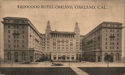 $2,000,000 Hotel Oakland California Postcard Postcard Postcard