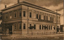 Chamber of Commerce, Oakland, California 1734 Postcard