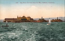 Key Route Terminal from the Bay Oakland, CA Postcard Postcard Postcard