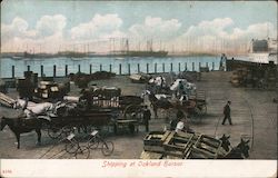 Shipping at Oakland Harbor California Postcard Postcard Postcard