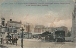 A View in the Business Section Postcard