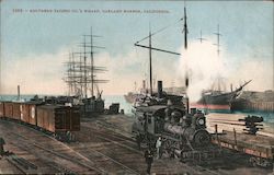 Southern Pacific Co's Wharf, Oakland Harbor Postcard