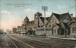 Broadway from Key Route Station Oakland, CA Postcard Postcard Postcard