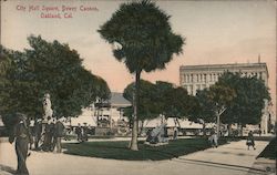 City Hall Square, Dewey Cannon Postcard