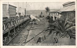 H.P.Capwell Co., 400 Ft. Roof Garden Showing Berkeley Hills Oakland, CA Postcard Postcard Postcard