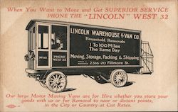 Lincoln Warehouse & Van Co. Trade Card