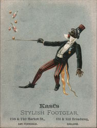 Kast's Sylish Footgear San Francisco, CA Trade Card Trade Card Trade Card