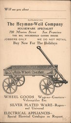 Heyman-Weil Company, Household Specialist Postcard