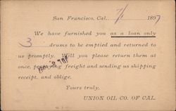 Union Oil Co. of Cal. San Francisco, CA Postcard Postcard Postcard