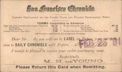 San Francisco Chronicle Postcard