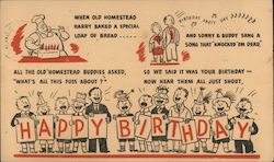 Happy Birthday From Old Homestead Correspondence Card Postcard