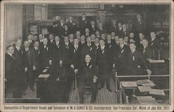 Convention of Department Heads and Salesmen of M.A. Gunst & Co. Jan. 8th, 1917 Postcard