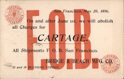 F.O.B. Cartage Postcard