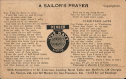 M. Liberman, Naval Tailor and Outfitter San Francisco, CA Postcard Postcard Postcard