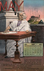 Savings Department, International Banking Corporation, May 1911 Calendar Postcard