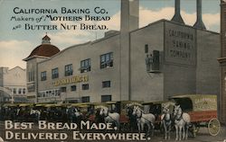 California Baking Co. Makers of Mothers Bread and Butter Nut Bread Postcard