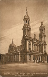 St. Ignatius Church, view from Southwest San Francisco, CA Postcard Postcard Postcard