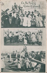 Roof Playground, Green St. Church Postcard