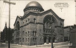 Congregation, Sherith Israel Synagogue Postcard