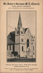 St. John's German M.E. Church Postcard