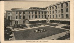 Garden Court - St. Luke's Hospital Postcard