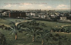 Mission Park and Mission High School Postcard