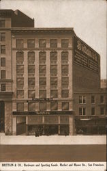 Brittain & Co., Hardware and Sporting Goods. Market and Mason Sts. San Francisco, CA Postcard Postcard Postcard