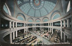 The Dome and Interior of the Emporium Postcard