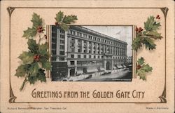 Greetings From the Golden Gate City Postcard