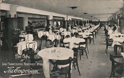 Cafe of The Emporium Department Store Postcard