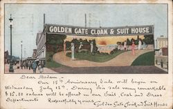 Golden Gate Cloak & Suit House San Francisco, CA Postcard Postcard Postcard